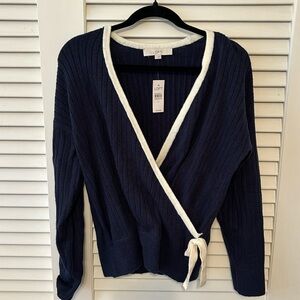 NTW LOFT wrap sweater